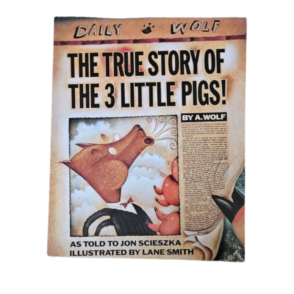 The True Story of the Three Little Pigs- Paperback Book